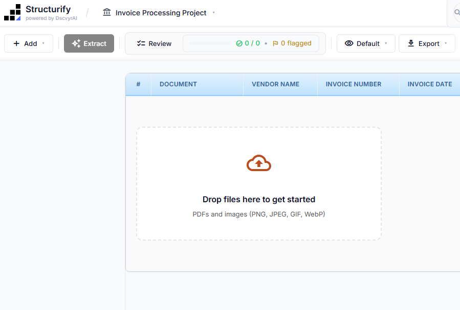 Upload documents